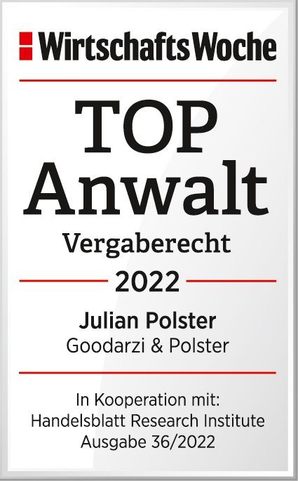 WiWo Top Anwalt vergaberecht 2022 Julian Polster