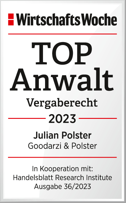 WiWo Top Anwalt vergaberecht 2023 Julian Polster